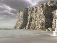 Western side of the beach.