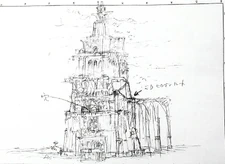 SoWConcept.png (1.83 MB) Concept sketch of the Shrine of Worship from "Animation Note 3 / SEIBUNDO MOOK". Scanned by Nomad Colossus.
