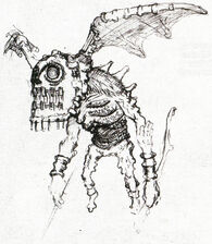 Smaller design sketch of Devil.