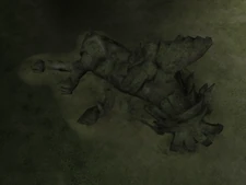 The 14th colossus' corpse.