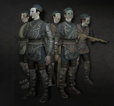 Designs of the guards in the remake.