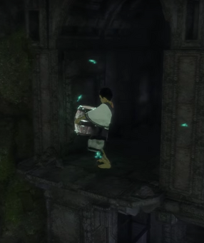 The Boy retrieves a barrel.