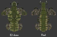 Comparison between the E3 and final release models of the 12th colossus. Provided by Jaikhay.