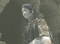 Wander as he appears after defeating all the colossi.