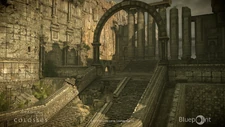 Stairs leading to the arena in the remake.