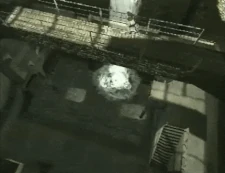 Top view of the Waterfall in the PS1 version.