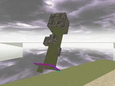 Hammer-like object which moves and rotates around.