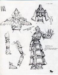 Development sketch of Malus taken from the official artbook.