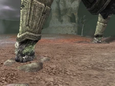 The 9th colossus' legs in the E3 Demo version. They lack the armor from the final release.