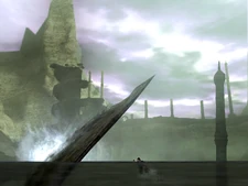 Wide shot of the lake.