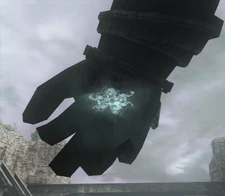 The colossus' hand sigil.