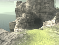 The removed second cave in the E3 Demo version of the game, found by SpaceOmega. It doesn't exist in later versions.