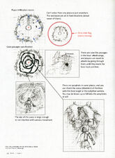 Translated sketch of Labyrinth, showing how several aspects of the battle worked.