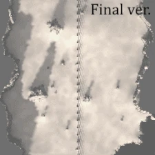 A comparison between the final and early versions of F2.