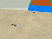 White-tailed lizards stuck walking endlessly.