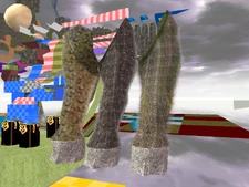 Different tests of fur on the earliest version of the 2nd colossus' legs.