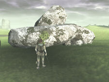 Broken stonehenge rocks can be seen all over G7 in the released version of the game.