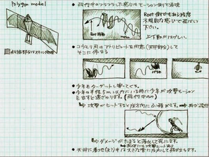 Sketch of the bat with detailed information about it.