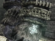 The sigil exclusive to hard mode located on the colossus' right hand.