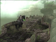 Bridge leading to the spiral tower.