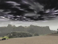 Canossa's sky swirl viewed from a distance.