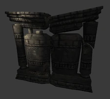 Model of the barricade, named "parthenon_entrance_p1".