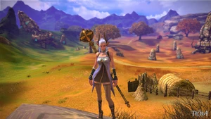 A Female Castanic Priest
