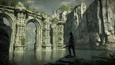 SHADOW OF THE COLOSSUS 20180219091032.jpg (1.57 MB) Wander standing before the ruins in the remake.