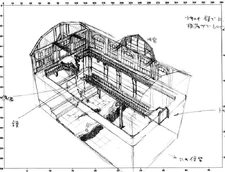 Concept art of a more advanced version of the Chandelier stage.