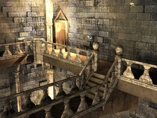 Early Lightwave render for the PS1 version of Chandelier. Posted by Zackmann.[2]