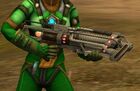 A player wielding a Rifle