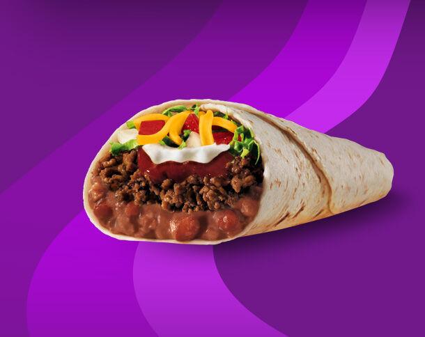 taco bell purple background