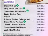 Cravings Value Menu