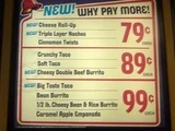 Why Pay More!? Value Menu