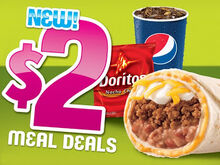 Tacobell 2dollar meal deals