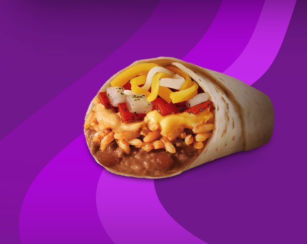Cheesy rice and bean on sale burrito taco bell