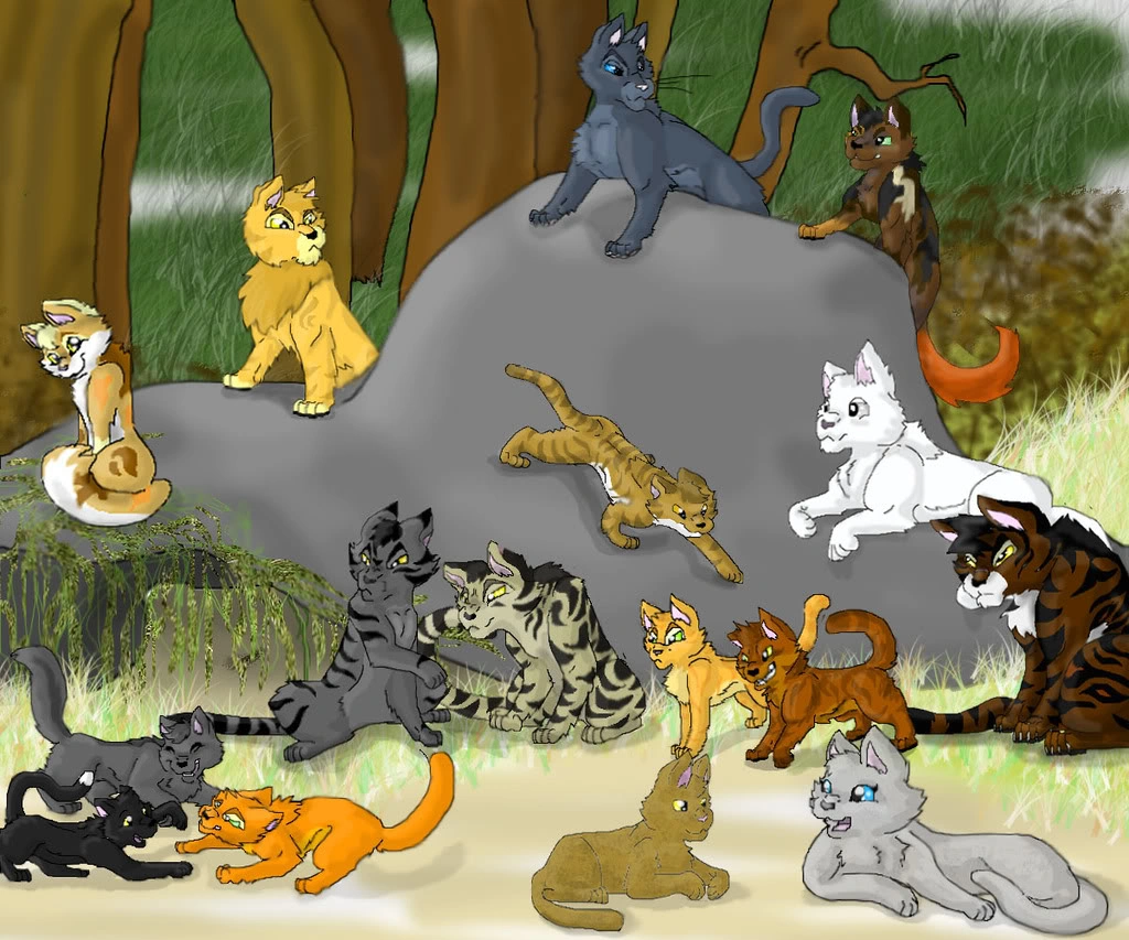 Коты воители картинки с именами на русском грозовое племя