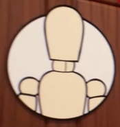 A blank room, symbolized by a mannequin