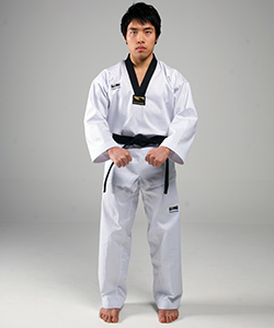 Attention stance deals in taekwondo