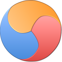 The Sam Taegeuk, representing the Heavens, the Earth, and Man - the sources of all change in the universe