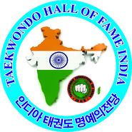 Logo of Taekwondo Hall of Fame India 4x4.
