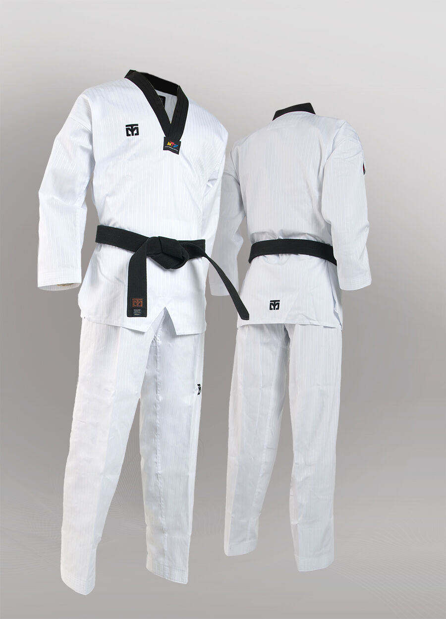 Bellicose WTF Dobok Taekwondo White-V, The Bellicose