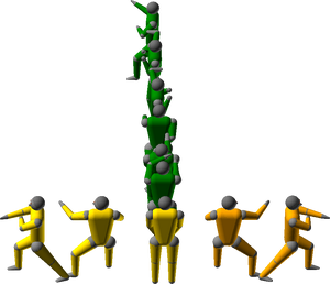 First Line transitions to the Third Line: introduces the Swallowform Block