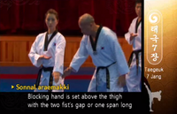 Double Knifehand Low Block