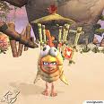 Tak in his chicken suit on Chicken Island West