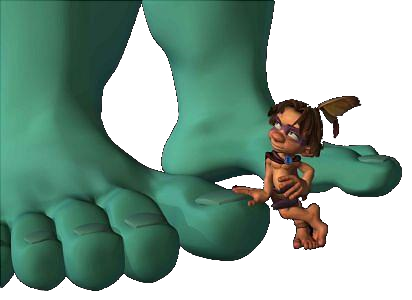 Картинки giant man giant foot gif