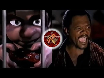 Tak in the 2005 Spike Video Game Awards with Samuel L
