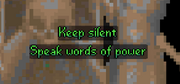 Text option prompt