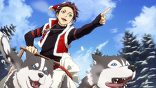 Law Dashing Through the Silver World with Dogs (犬たちと銀世界を駆けろ) よぉし行くぞ、お前ら!　今日中に配達だ!!