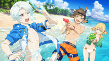 Battle in the Surf 波打ち際の水合戦 Sorey